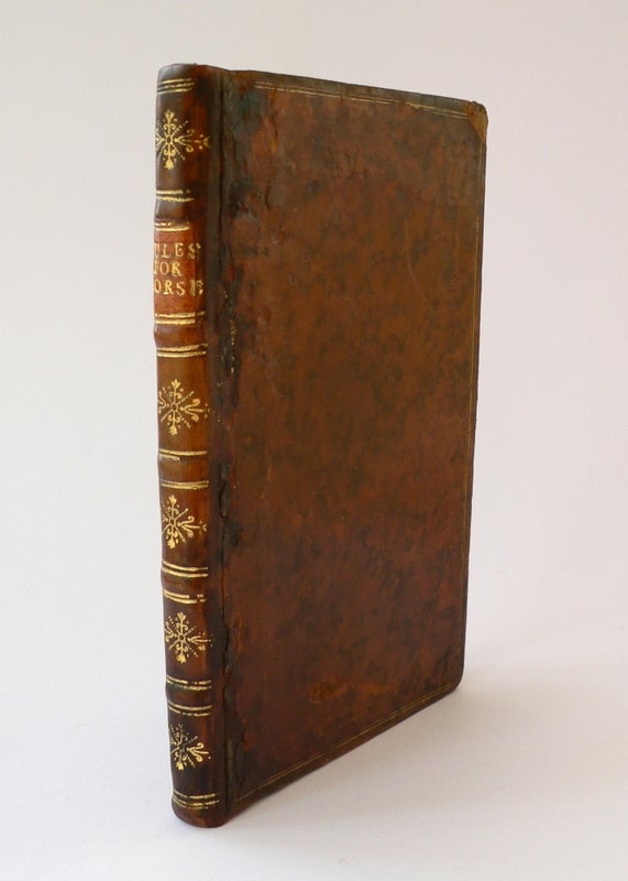 Item #100057 Rules for Bad Horsemen Addressed to the Society for the Encouragement of Arts &c. Charles THOMPSON.