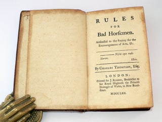 Rules for Bad Horsemen Addressed to the Society for the Encouragement of Arts &c