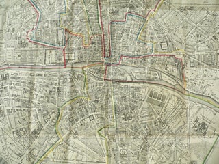 Plan Routier De La Ville De Paris Et De Ses Faubourgs..... [map of Paris]