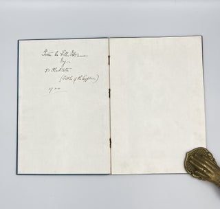 "O. H. M. S." [Inscribed Association Copy]. An Illustrated Record of the Voyage of S.S. Tintagel Castle Conveying Twelve Hundred Soldiers from Southampton to Cape Town, March 1900.