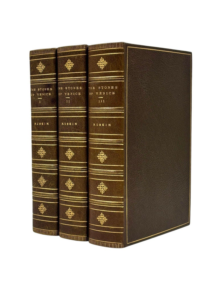 Item #103867 The Stones of Venice [Three Volume Set]. John RUSKIN.