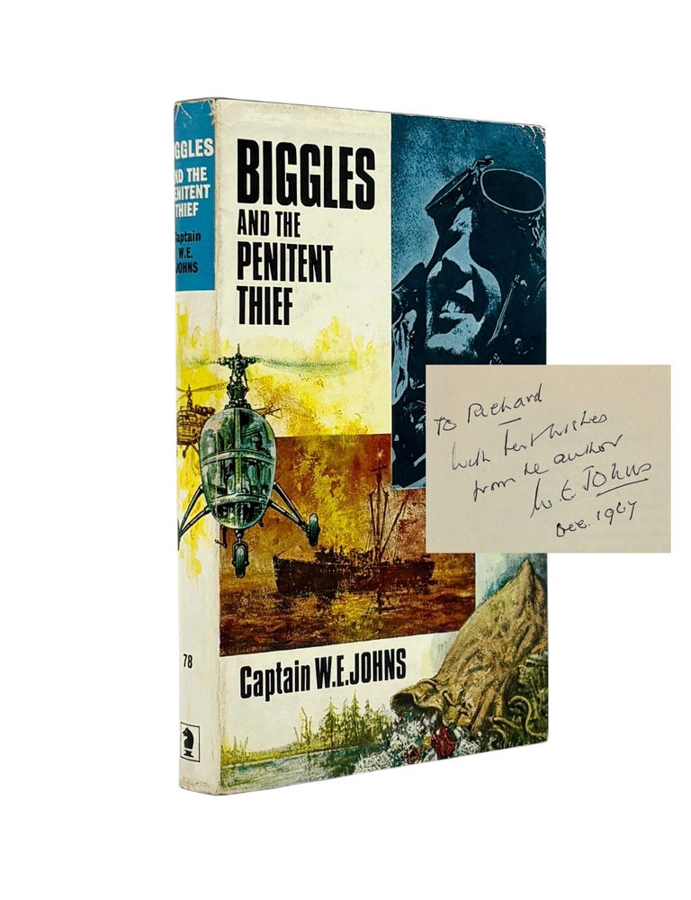 Item #103883 Biggles and the Penitent Thief [Signed]. W. E. JOHNS.